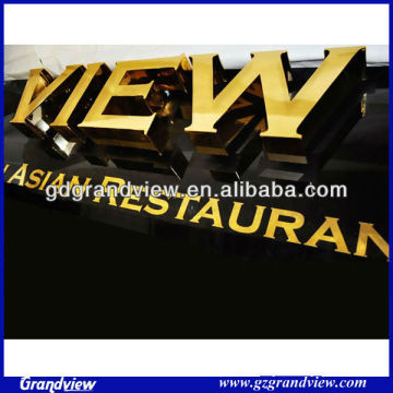 3D polished advertising fascia board