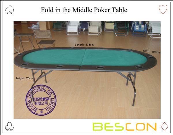 Falte den Middle Poker Tisch-4 Fold in the Middle Poker Table-4