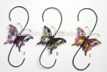 Butterfly garden decorative cast iron garden stake , garden spiral stake