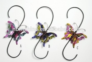 Butterfly garden decorative cast iron garden stake , garden spiral stake