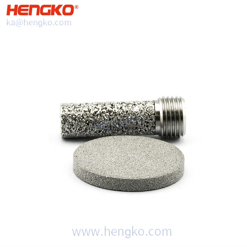 HENGKO 0.2-120 Microns Porous Sintered Disc Filter SUS 316L SS Stainless Steel Gas Liquid Solid Filtration Round or Customized