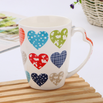 Custom fruit flower european style ceramic mug