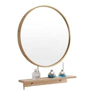 safety clear glass sheet 4mm 5mm round mental magic photo mirror gold frame