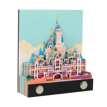 Customizable Logo Fairytale Hogwarts Castle 3D Memo Pad