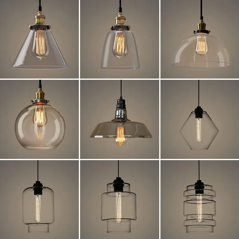 Stylish E27 Glass Bubble LED Pendant Light for Modern Homes