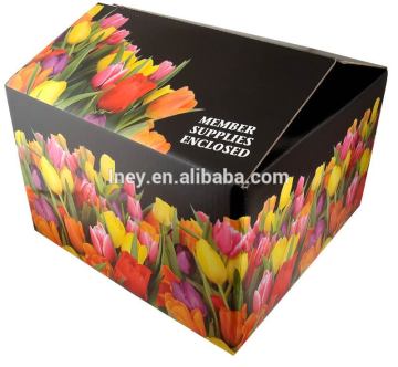 Low price carton box for flower with matte UV varnish