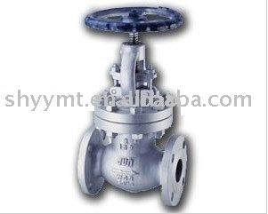 Flange end stop valve