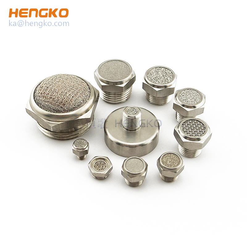 Pneumatic Exhaust Muffler BSL Sintered Porous Stainless Steel Threading Silencer Fitting Noise Filter Reducer Connector