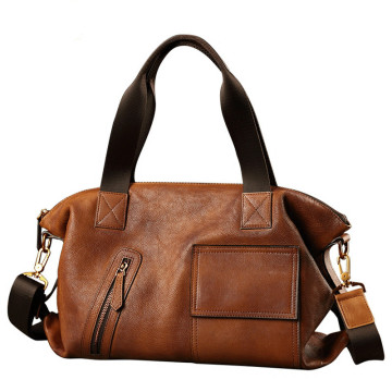 Leather Travel Tote Shoulder Bag Handbag