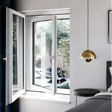 House Vinyl Windows Double Glazed Insulated PVC Windows