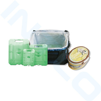 Reusable gel cooler ice boxes