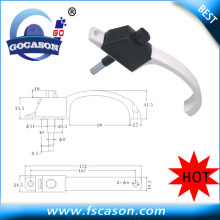 hot sale aluminium window handle locks with keys