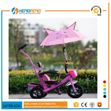 Baby tricycle bike with push bar