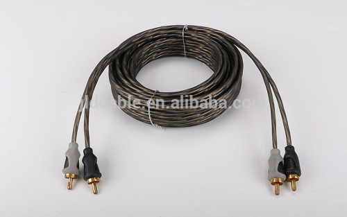 Good quality car audio cables car amplifier RCA cables China supplier for car amplifier RCA cable