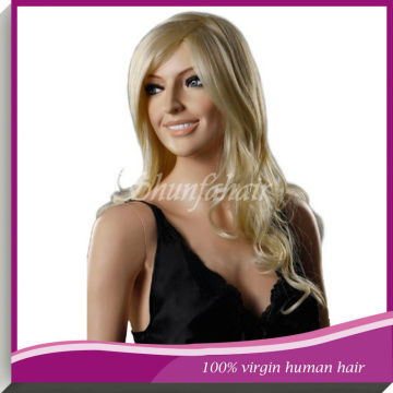 China wig supply blonde human hair full lace wig,quality full lace wig