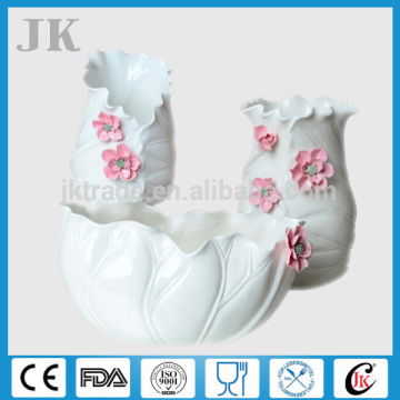 Promotional creative white ceramic decoration vase