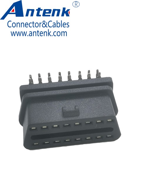 OBD 8p Female Right Angle Reverse Connector