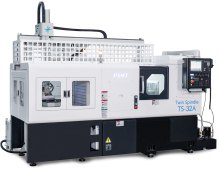 Mitsubishi Twin spindle, double gang Precision CNC lathe
