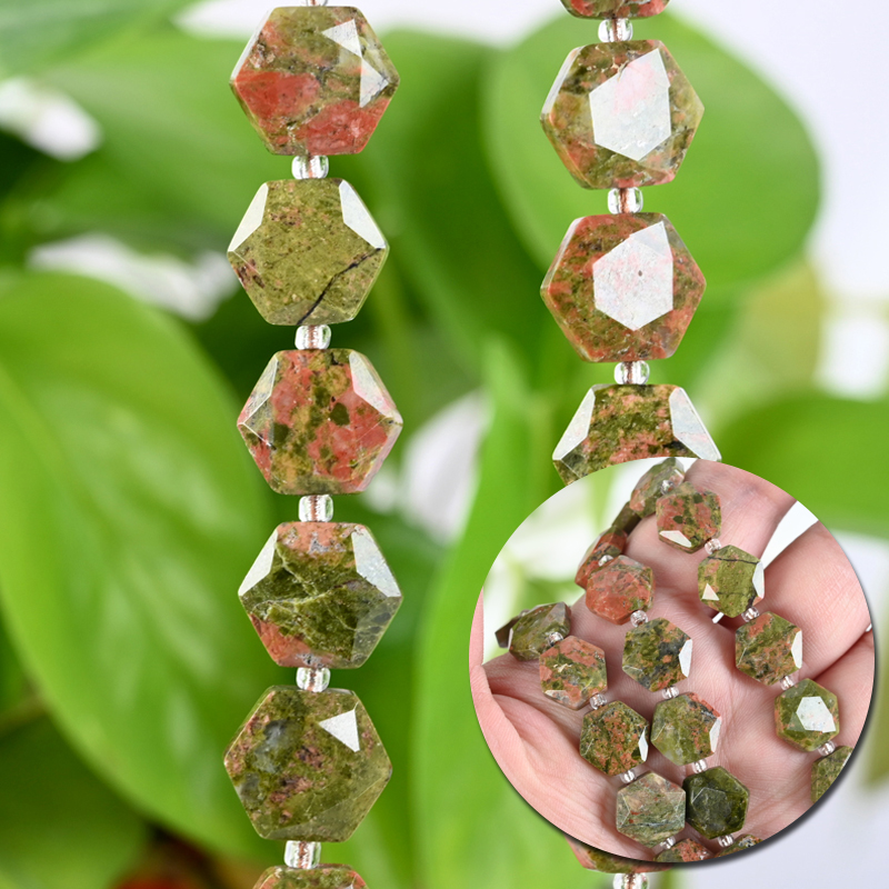 Faceted Natural Crystal Beads