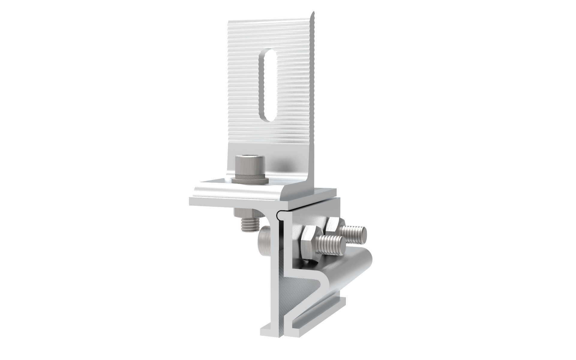 Abrazadera de costura vertical solar de protrusión de un solo lado Single-Sided Protrusion Solar Standing Seam Clamp