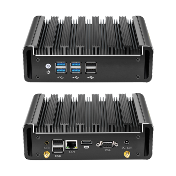 Fanless Mini PC Desktop Computer