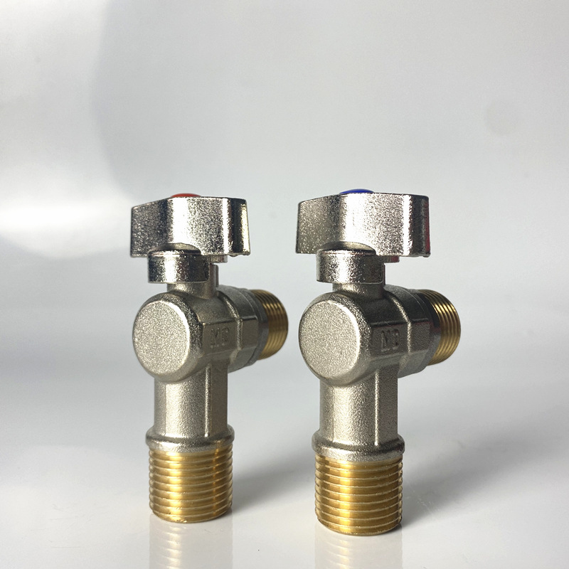 衛生陶器新しいデザインの水アングルバルブ1/23/41水接続真ちゅう製アングルバルブ