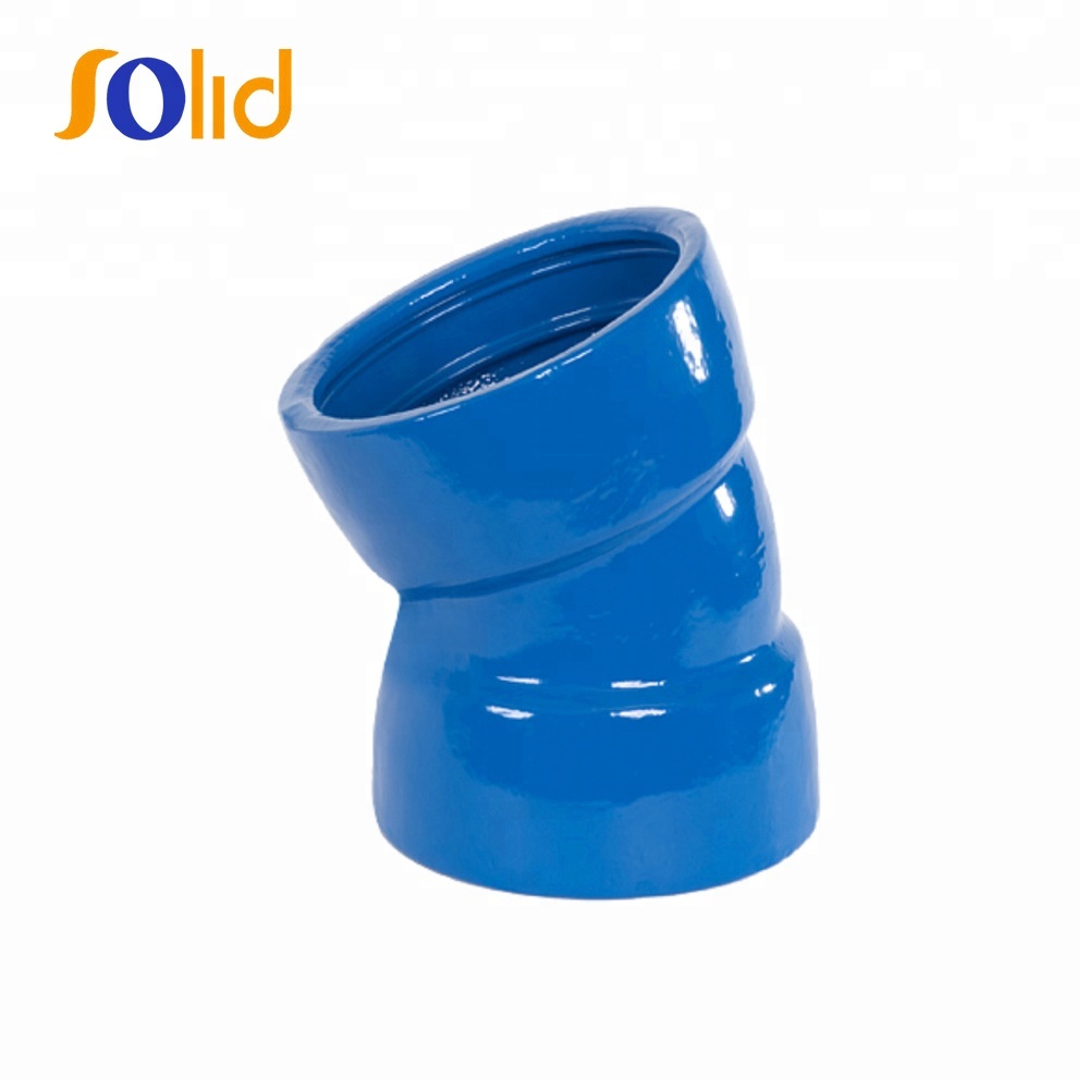 Ductile Iron Tyton Joint Pipe Fittings Double Socket 90 Degree Bend