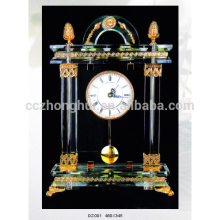 crystal table clock
