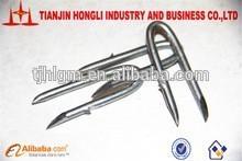 Polished or galvanised sod U pin nail made in china