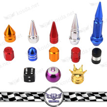 Auto parts red car valve stem caps , valve protection caps