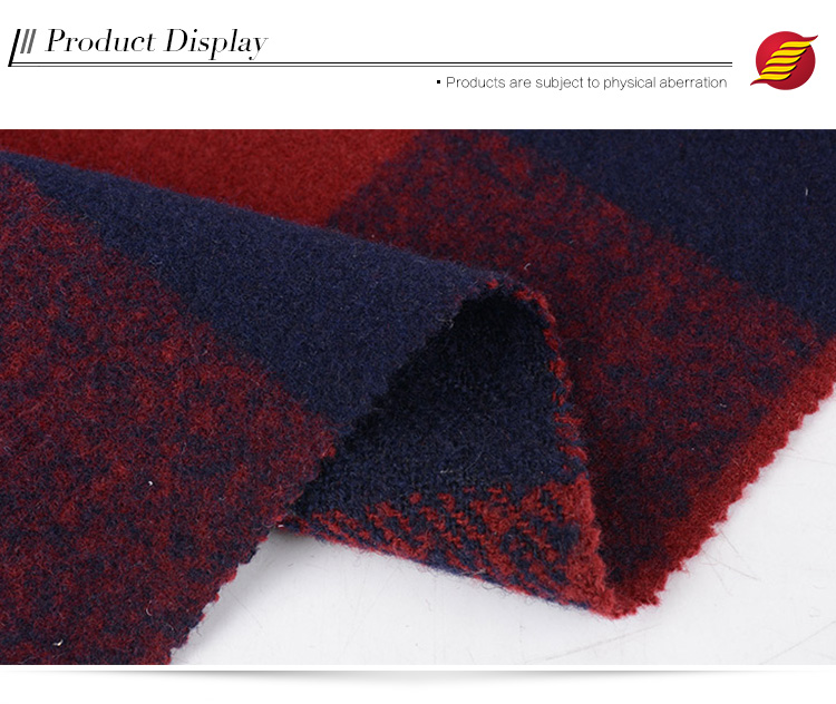 Wholesale elegant yarn dyed plaid brushed polyester terry cloth fabric