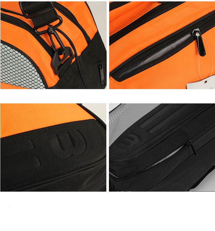 Factory OEM Red Fashion Custom Tennis Racket Bag Sports Bag