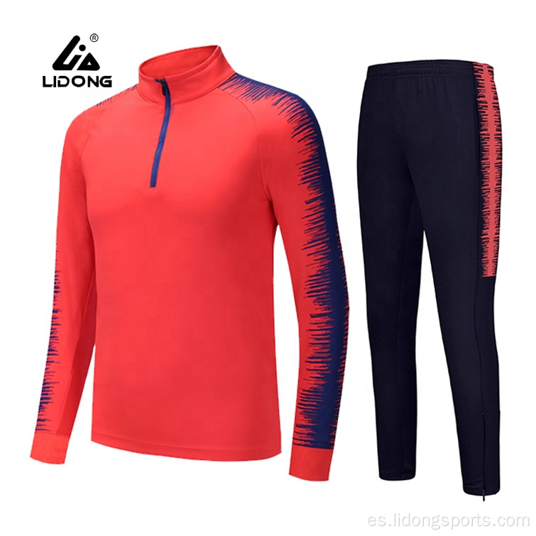 Entrenamiento personalizado y jogging wear sport traje de traje de pista