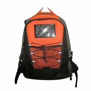 Solar Energy Backpack with Comfortable and Fashionable, Customized Logos Available