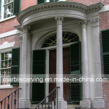 Porch Decoration Marble Columns Solid Pillars
