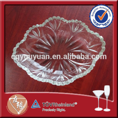 Hot sale deep clear glass candy dishes wholesale