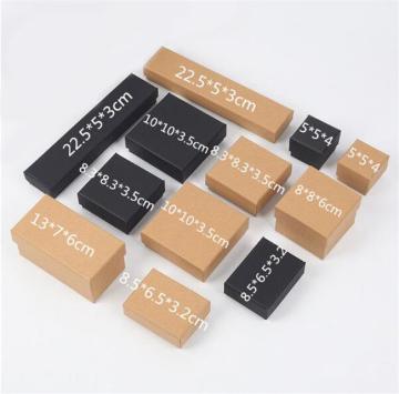 In stock kraft jewelry paper box