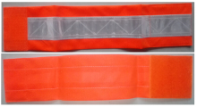 Orange color reflective 3M PVC tape armband