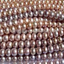 Lavender Flat Pearl Strands