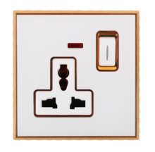 PM Series 1 Gang 13A Switched Multi Socket