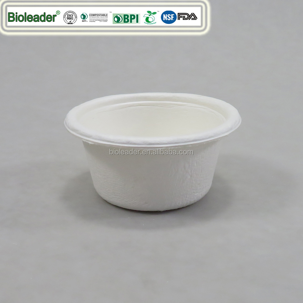 100% Degradable disposable Sugarcane bagasse 2 oz(59ml) cup