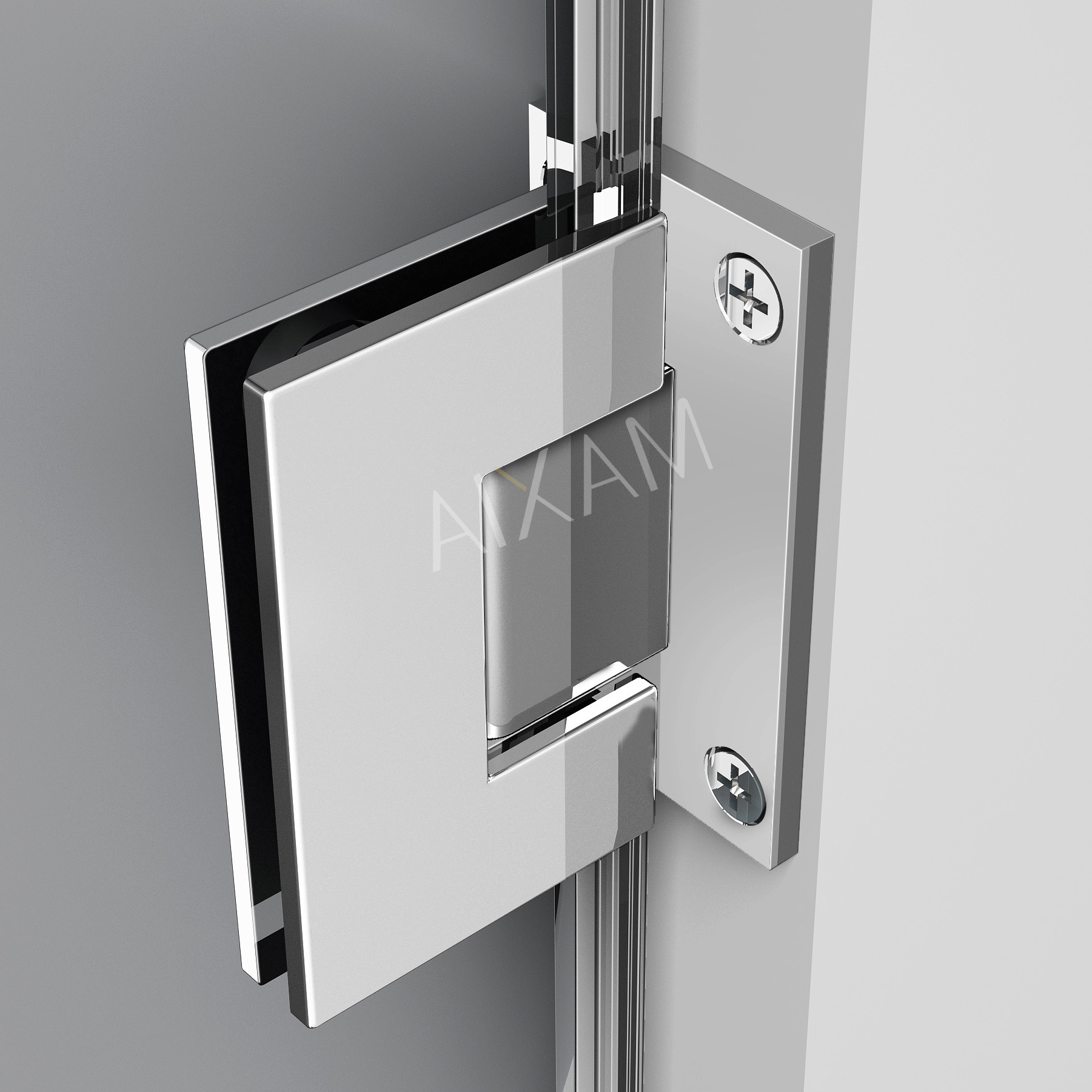 Черная квадратная душевая комната