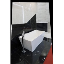 تصميم أبيض حديث الحمام الاكريليك حوض الاستحمام