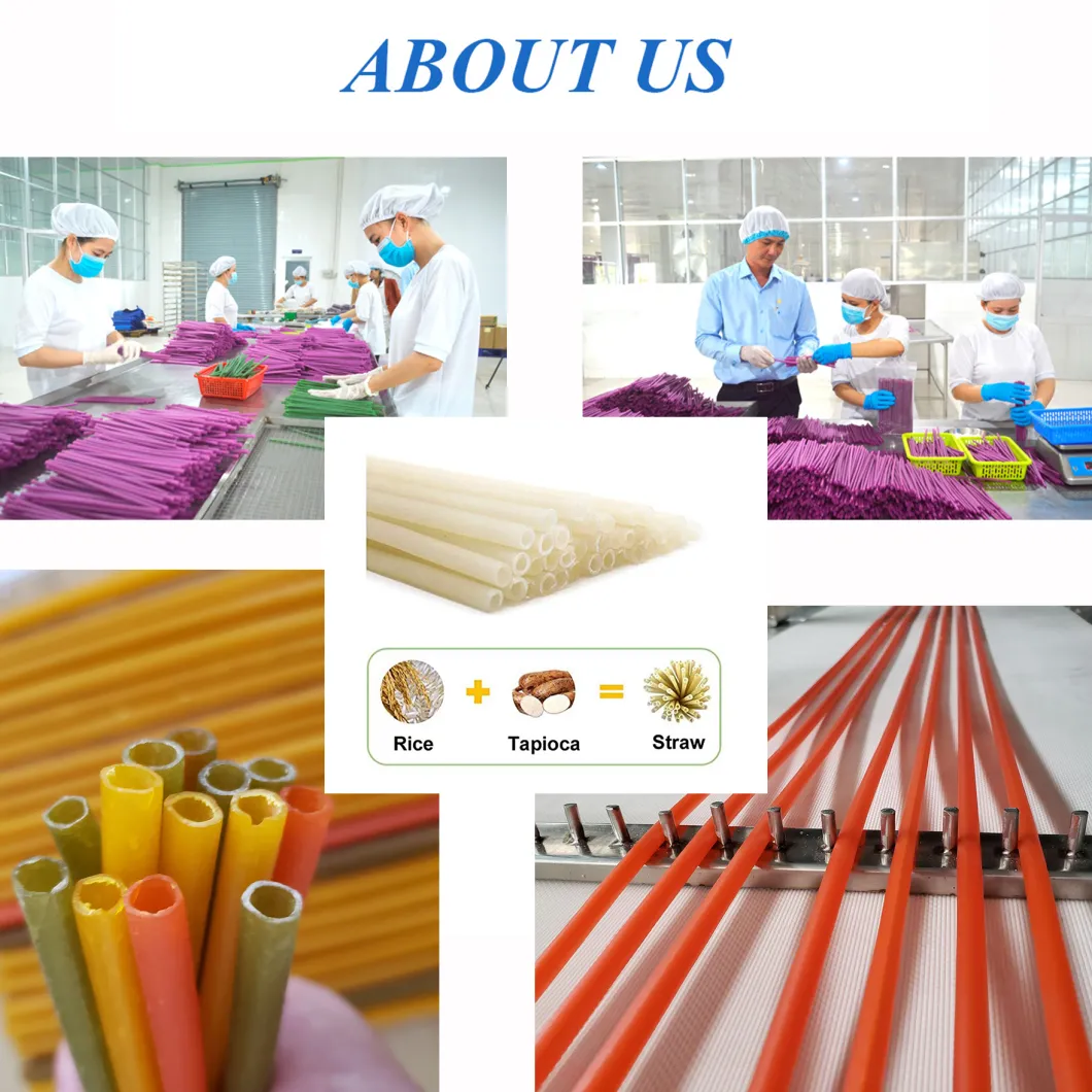 Wholesale Biodegradable Edible Drinking Rice Straw