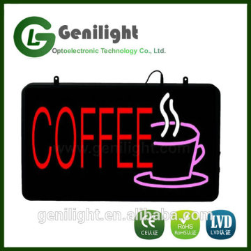 New 12V neon LED Coffee Sign Bright Shop Sign display Board