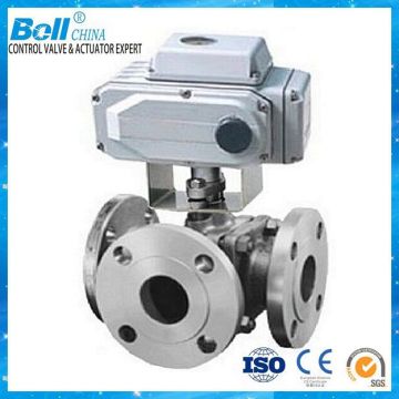 Electric Actuator 3 way ball valve