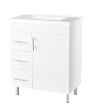 Freestanding bathroom cabinet with Acrylic basin