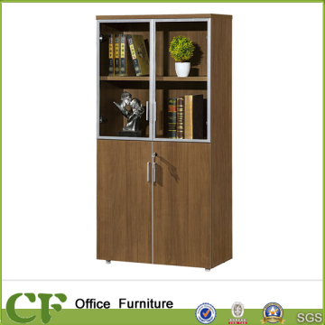 CF wooden doors 1600mm hight cabinet aluminum frame glass door cabinet