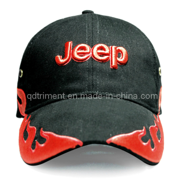 Constructed Flame Embroidery Sports Cap