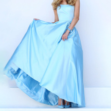 Luxury new model satin korean fashion designs teenage girls woman clothes dress